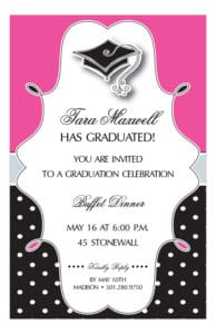 pink-polka-dot-grad-cap-invitation-sldd-np58gddgc504-194x300 Graduation Announcements - Some pointers for the graduate