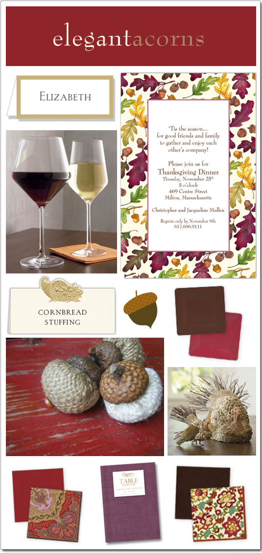 Acornsfinal Theme Party Thursday: Elegant Thanksgiving Dinner