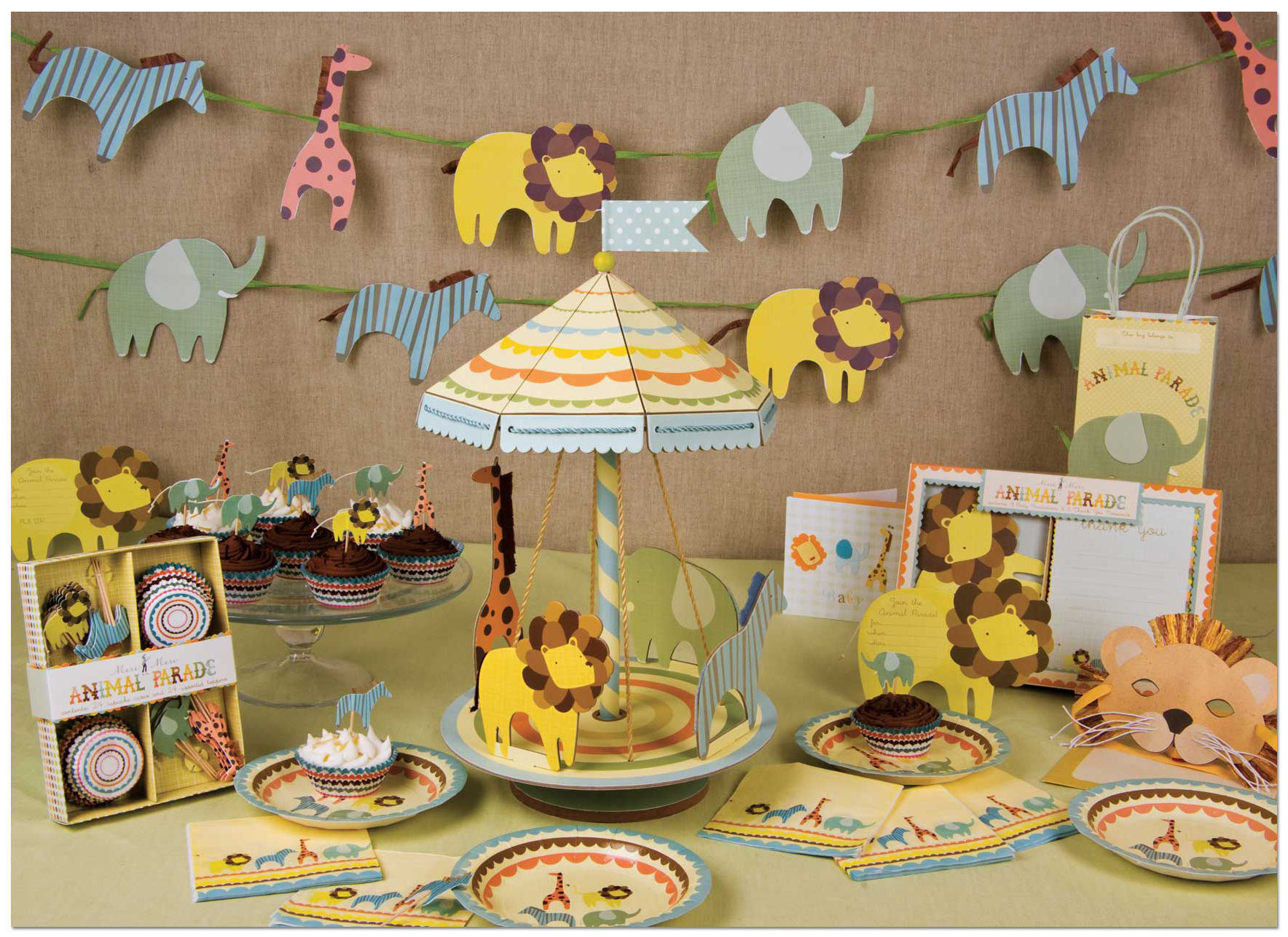 AnimalParade {Our Brands} Meri Meri Partyware to Match Your Theme