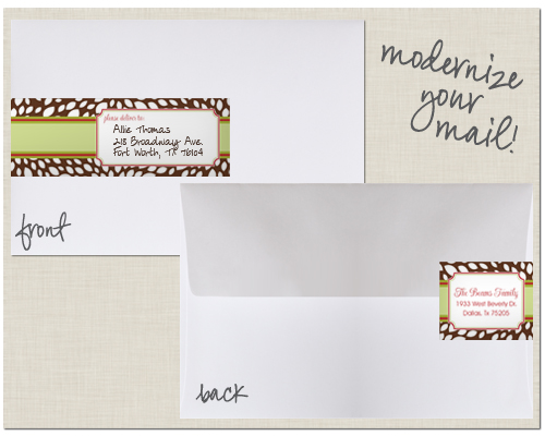 EnvelopeWrap {Our Brands} New Envelope Wrap Mailing Address Labels