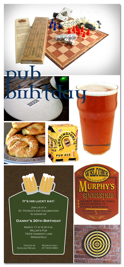 PubBirthdayParty {Theme Party Idea} Pub Birthday Party