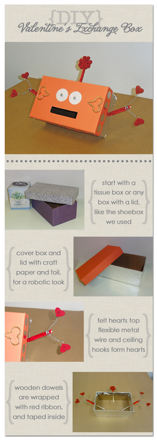 RobotDIY(5) {DIY} Create a Matching Valentine's Day Exchange Box