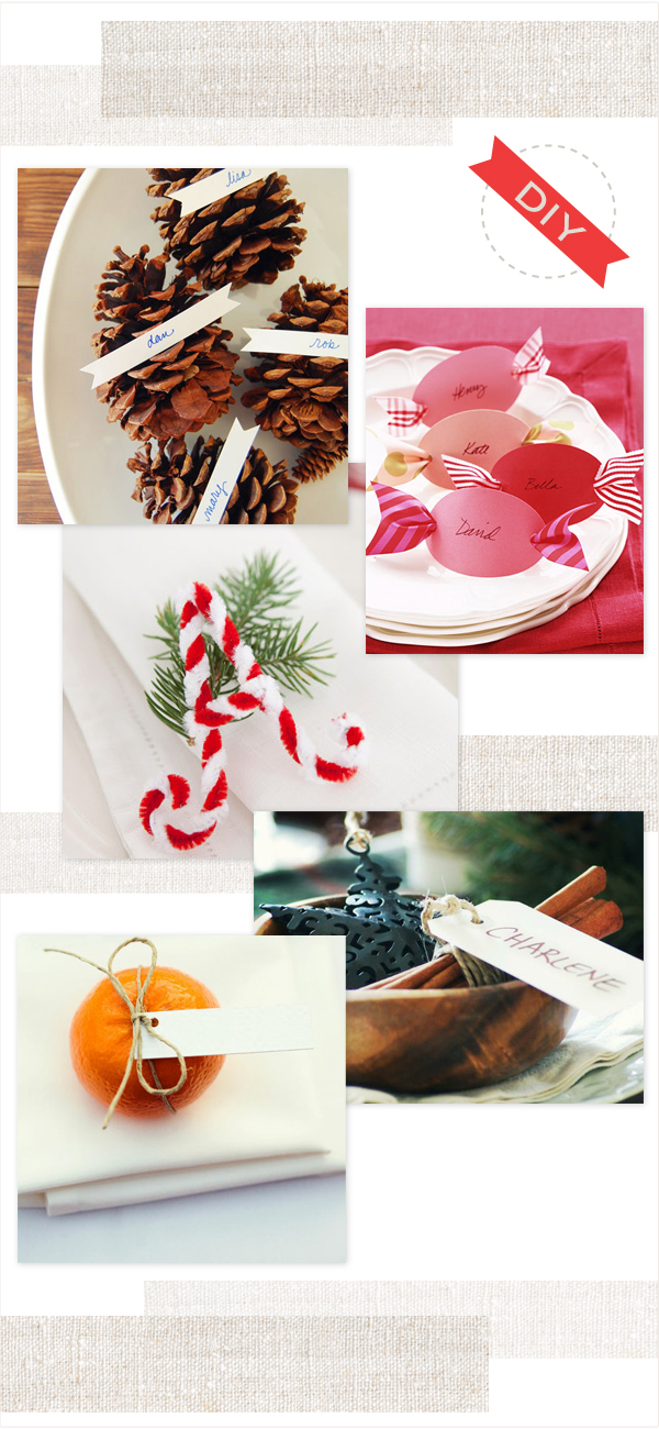 ChristmasPlaceCardPlaceSettingIdeas1 DIY: Place Card Ideas for Holiday Dinners
