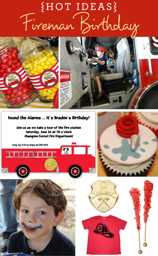 FiremanBirthdayPartyforBraden A Look Inside: Adam's Son's Third Birthday Party