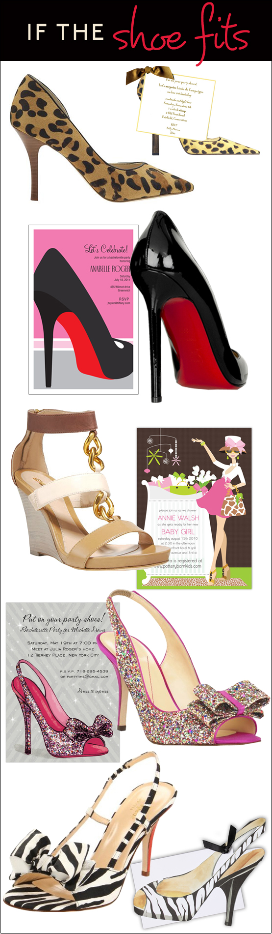 ShoeInspired2 Our Favorite Shoe-Inspired Invites
