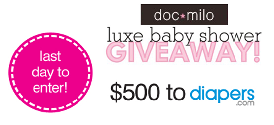 Diapersdotcom21 Luxe Baby Shower Giveaway: Diapers.com