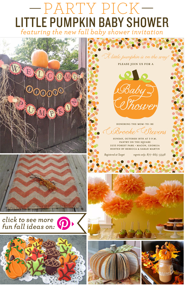 Fall-Baby-Shower-Party-Picks Party Pick Little Pumpkin Baby Shower Party