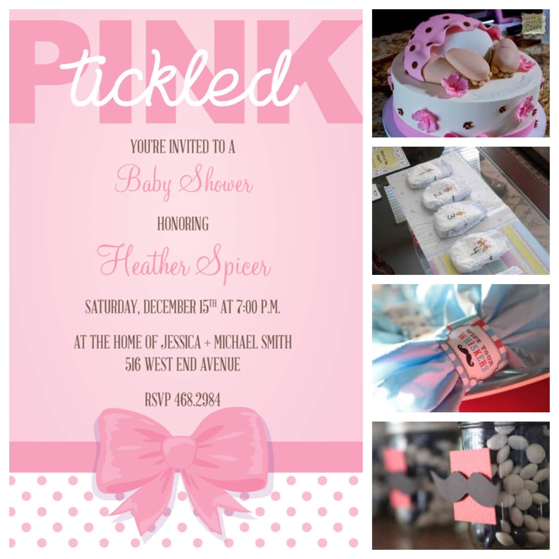 tickled pink invitations for a baby shower idea