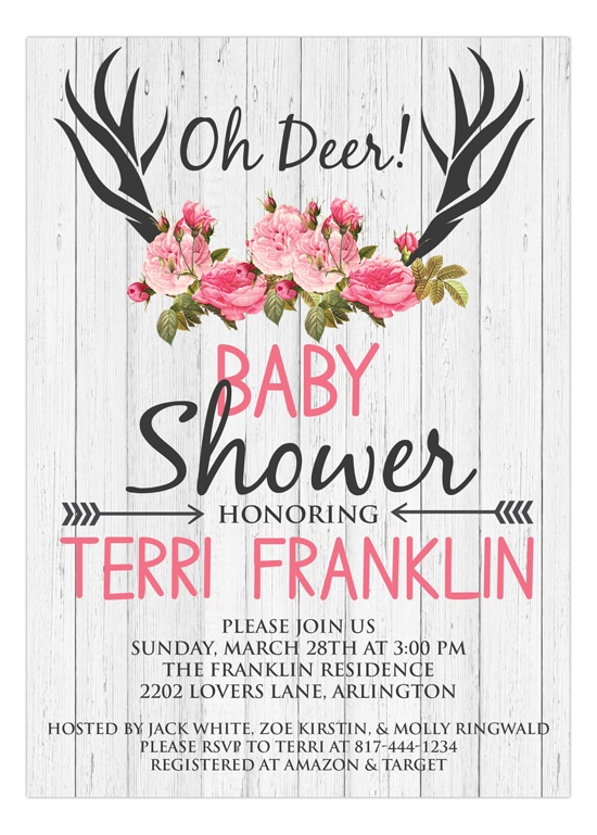 cute baby shower invitations for girls