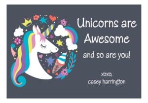 PC35VD1817-Unicorns-are-Awesome-Kids-Valentine-300x209 Personalized Valentines Day Cards