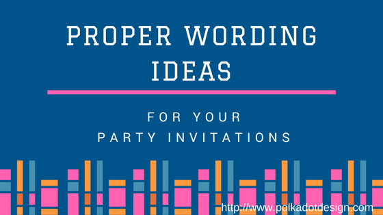 book-drive Proper Wording Ideas For Your Party Invitations