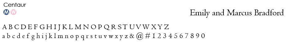 centaur-font Typestyles