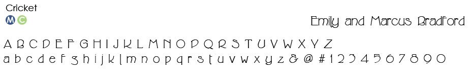 cricket-font Typestyles