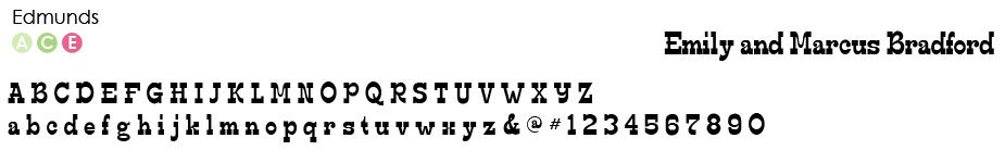 edmunds-font Typestyles
