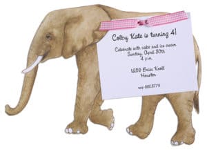 elephant-invitation-with-pink-ribbon-slc-ss28pinkribbon-1-300x217 Baby Shower Invitations Boy Elephant