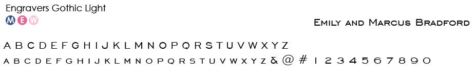 engravers-gothic-light-font Typestyles