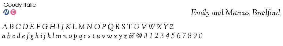 goudy-italic-font Typestyles