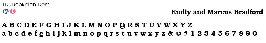 itc-bookman-demi-font Typestyles