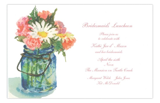 ob-3a170 Chalkboard Bridal Shower Invitations