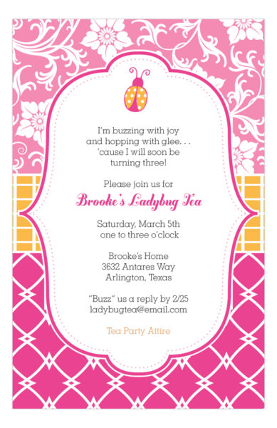 preppy-lady-bug-invitation-rb-np58bd1211rb-389x600 Kids Party Wording Ideas 2