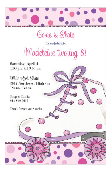 roller-skate-invitation-rb-np58bd1121rb-389x600 Kids Party Wording Ideas 2