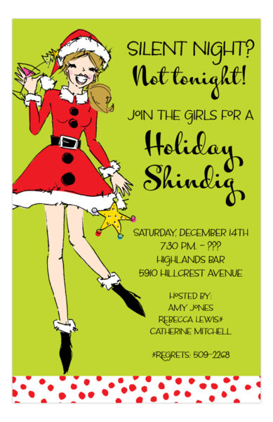 humorous holiday party invitation wording