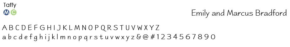 taffy-font Typestyles
