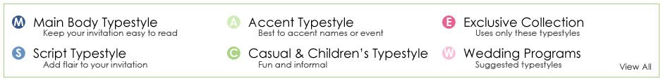 typestyles-key Typestyles