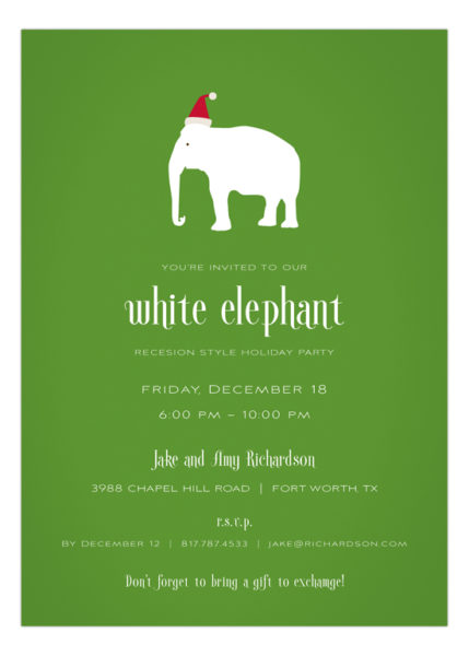 white-elephant-invitation-fp-np57hc1104fp-429x600 Christmas Wording Ideas