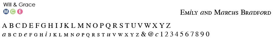 will-and-grace-font Typestyles